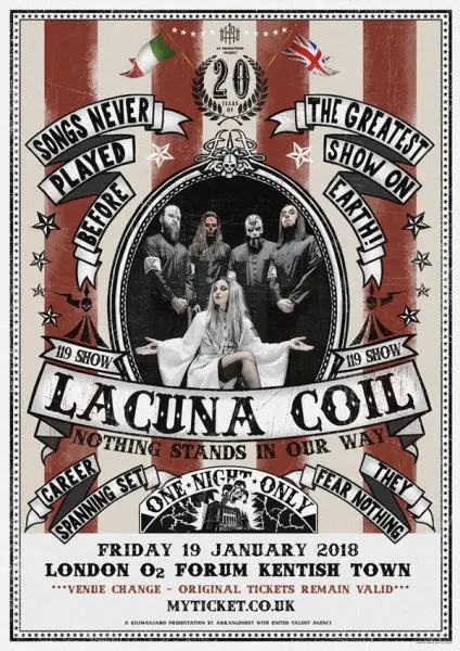 Lacuna Coil - The 119 Show - Live In London (2018)