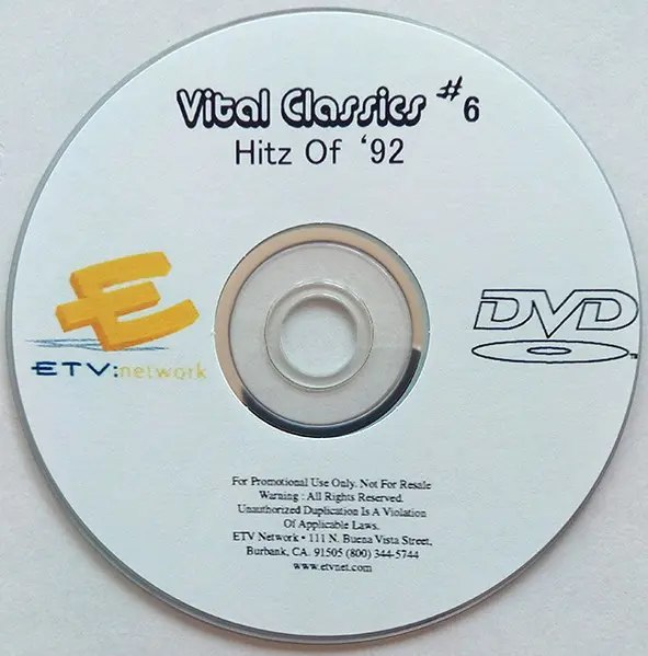 ETV Network Vital Classics Vol. 6 Hitz of '92 (1999)
