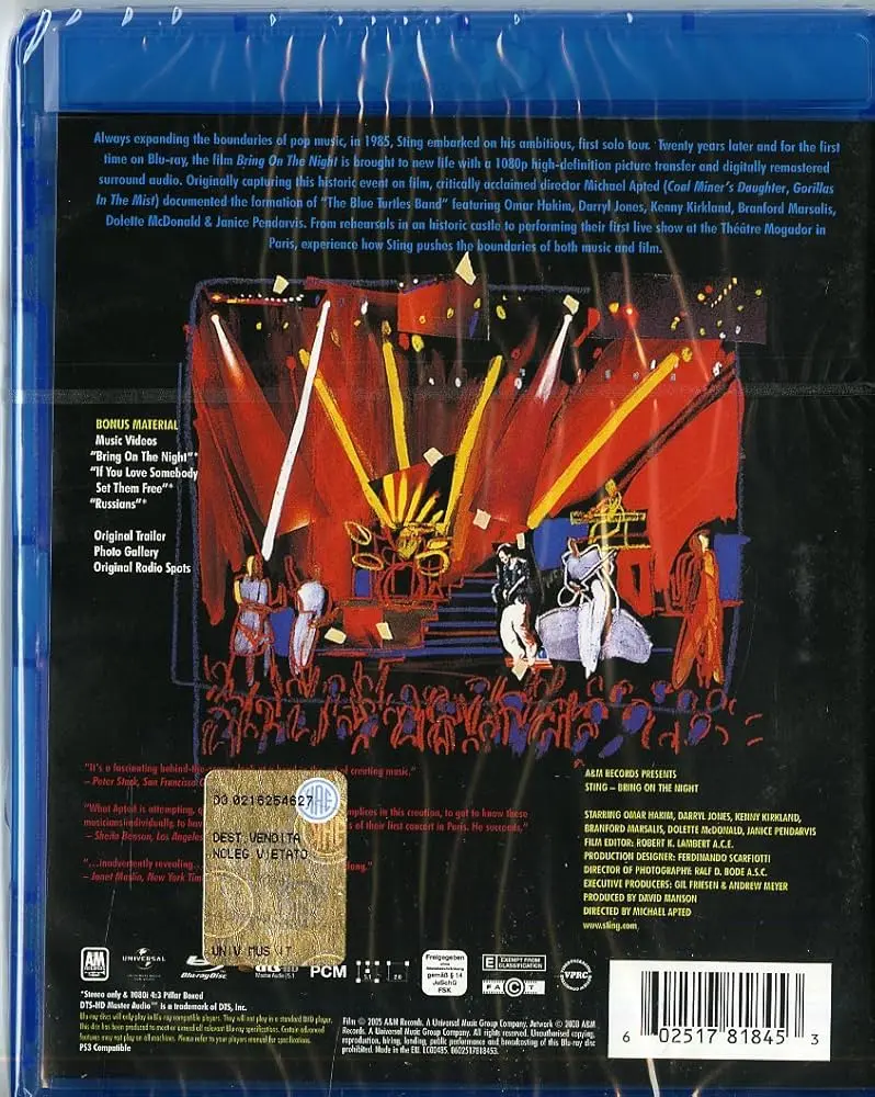 Sting - Bring On The Night (Michael Apted) (2008)